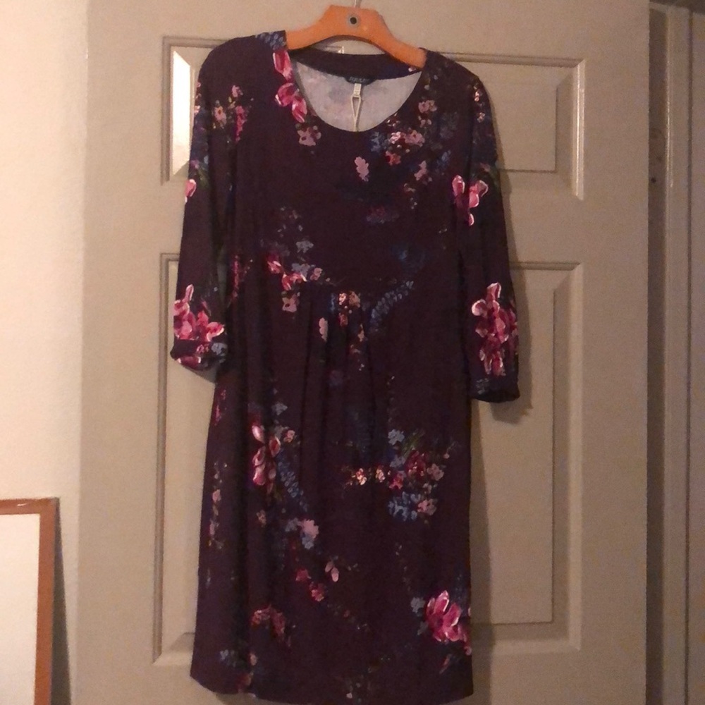 Burgundy fall dress